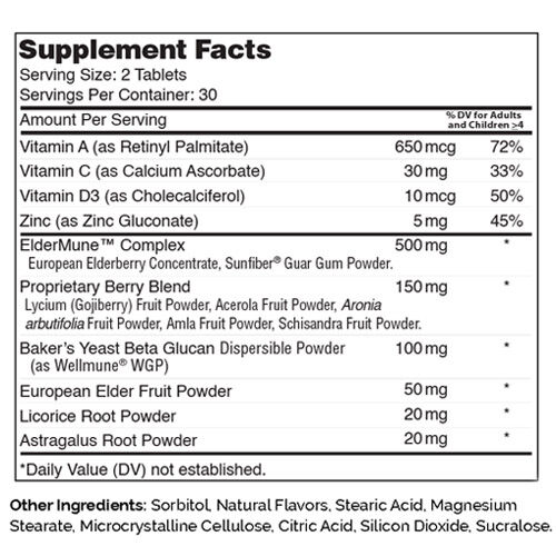 ImmuniKid&trade; - Grape - 60 Tablets (30 Servings)